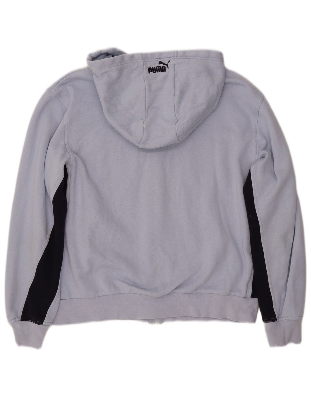 PUMA Pull à capuche graphique pour femme UK 44 Bleu moyen en coton color block