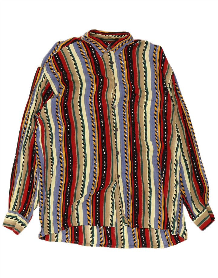 Hatico Performance Chemise Homme Taille 41 Grande Viscose Rayée Multicolore