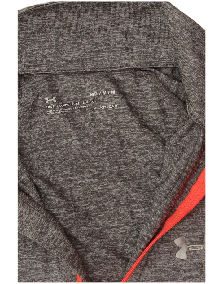 UNDER ARMOUR Haut de survêtement Heat Gear pour femme UK 12 Gris moyen