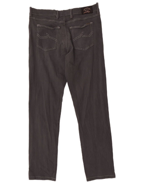 Paul & Shark Pantalon décontracté slim pour homme EU 50 Large W34 L31 Gris Coton