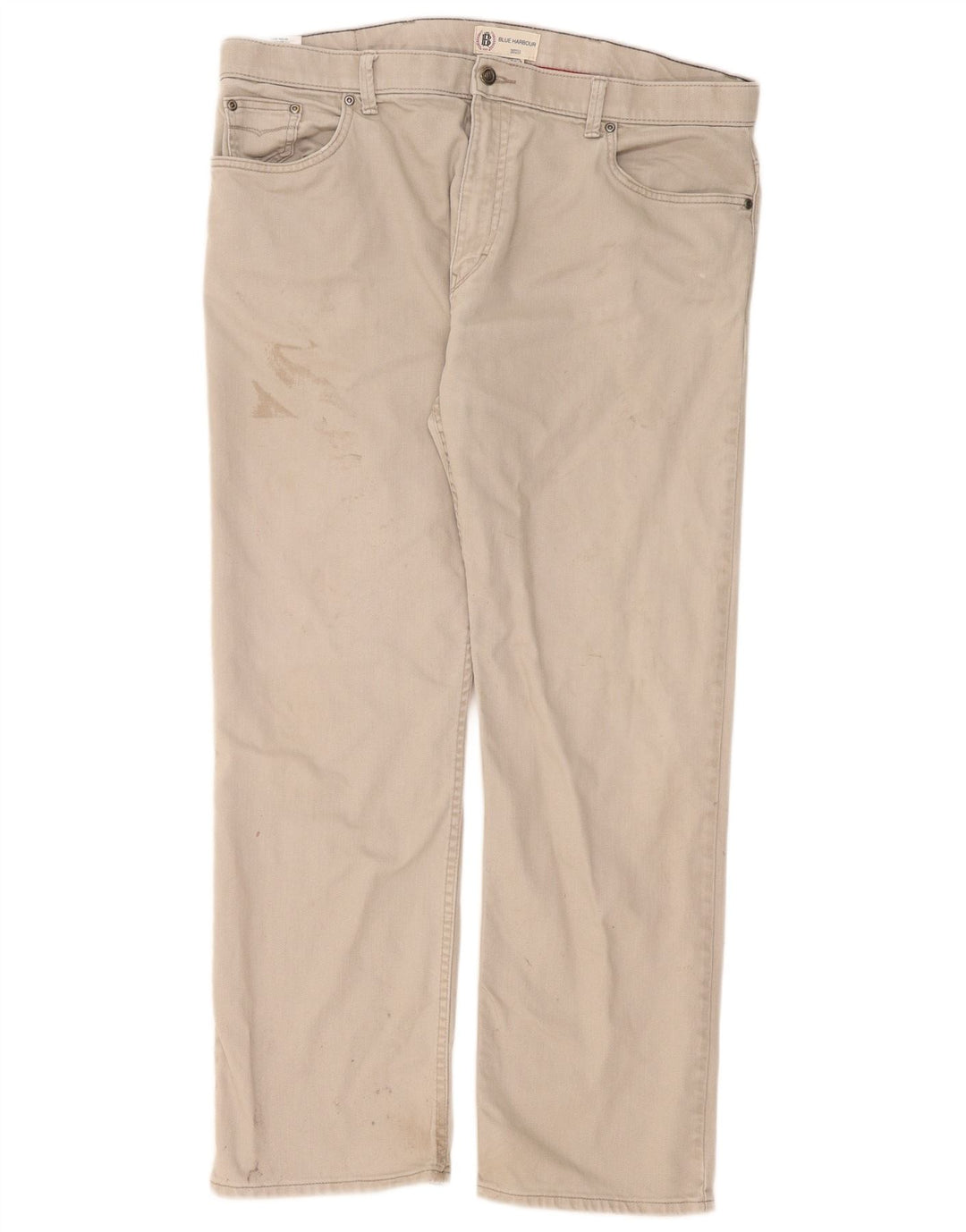 Marks & Spencer Jean droit Blue Harbor homme W40 L31 coton gris
