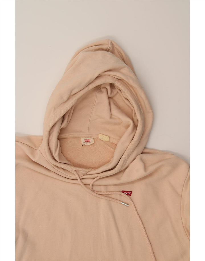 LEVI'S Womens Hoodie Jumper UK 14 Medium Pink Vintage Levi's and Second-Hand Levi's from Messina Hembry 