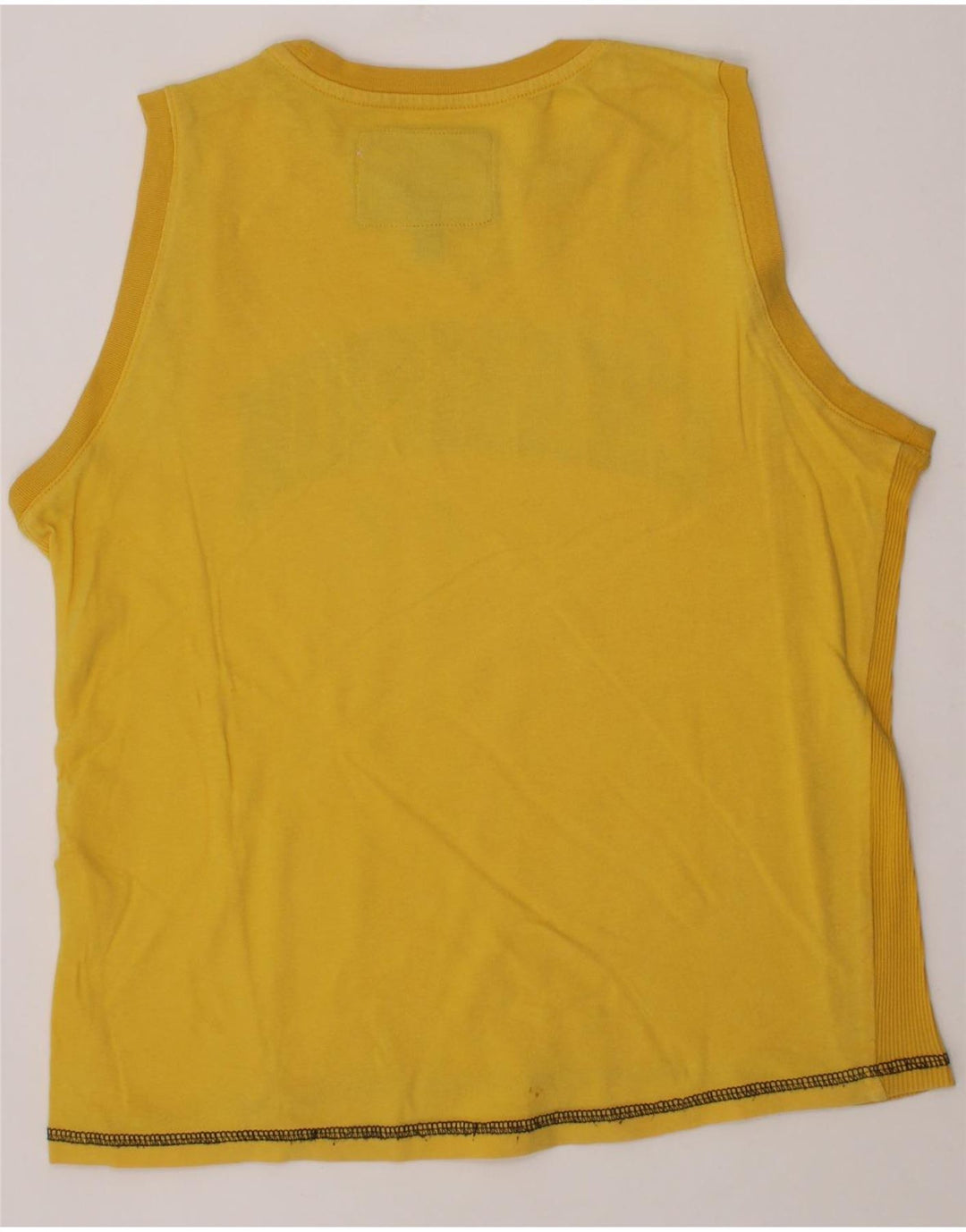 CHAMPION Boys Graphic Vest Top 9-10 Years Medium Yellow Vintage Champion and Second-Hand Champion from Messina Hembry 