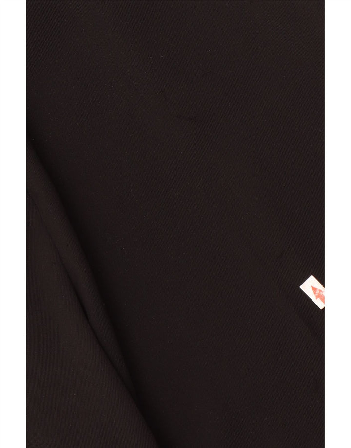 Zara Pantalon Chino Large Femme Moyen W28 L29 Noir Polyester