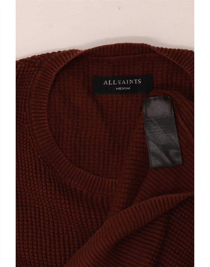 All Saints Pull Col Rond Homme Marron Moyen Coton