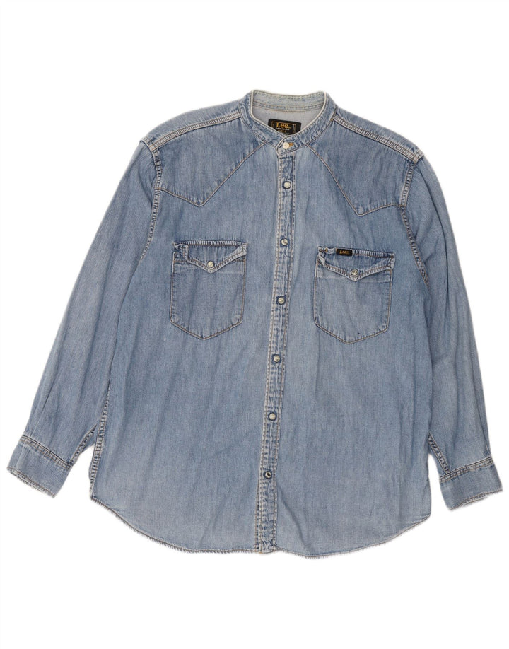 Lee Chemise en Jean Homme Large Bleu Coton