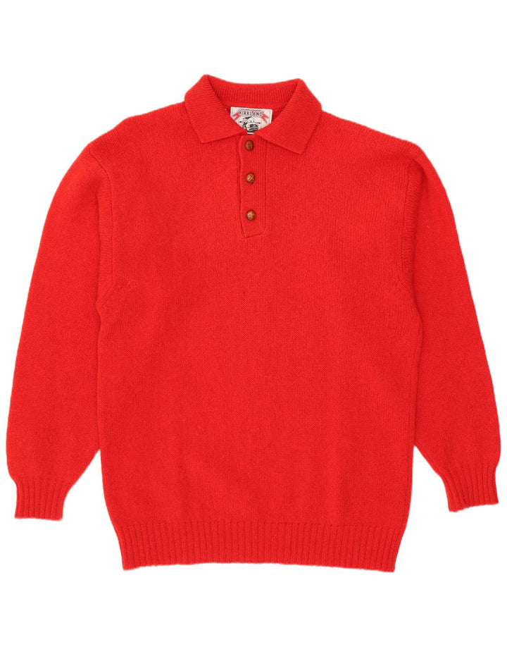 Kirkland Pull Col Polo Homme Rouge Moyen