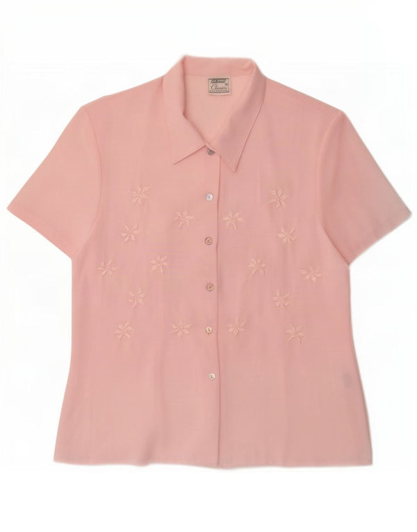 St. Bernard Chemisier à manches courtes pour femme UK 14 Grand rose floral