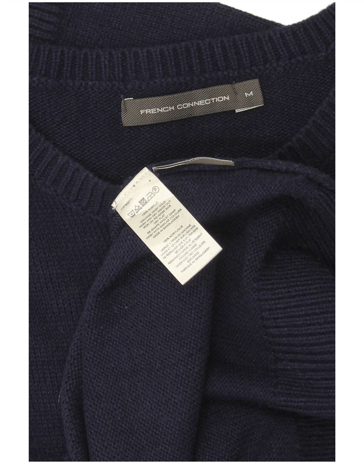 FRENCH CONNECTION Pull col rond pour homme Bleu marine moyen Fair Isle