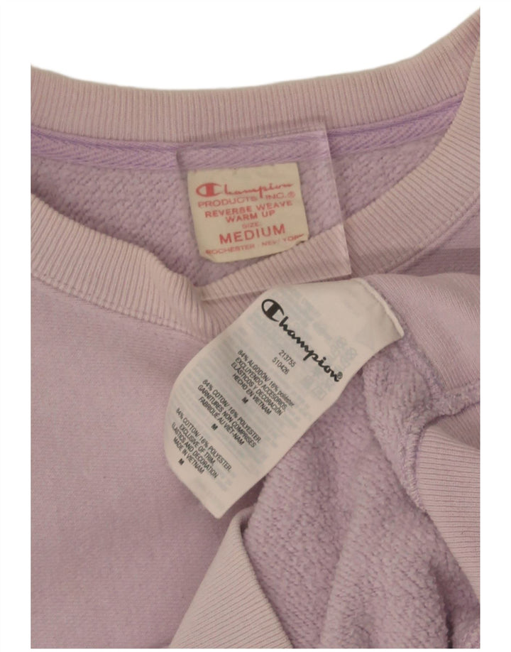 Champion Sweat-shirt surdimensionné pour femme UK 14 Coton violet moyen