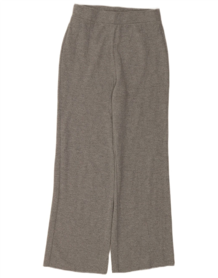 Zara Pantalon de survêtement pour femme UK 10 Small Gris Polyester