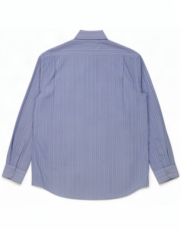 Chemise homme Pierre Cardin taille 41 16 grand coton à fines rayures bleues