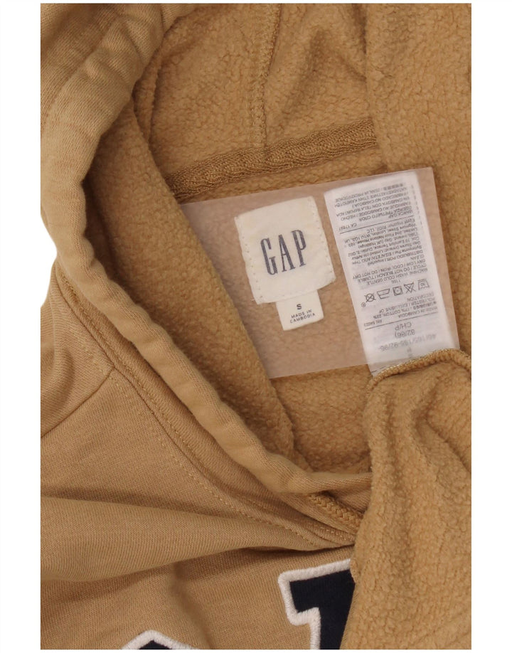 Gap Pull à capuche graphique pour homme Petit coton beige
