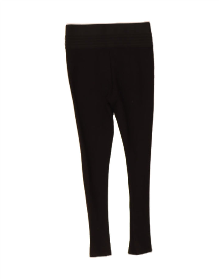 ZARA Womens Leggings UK 12 Medium Black Viscose Vintage Zara and Second-Hand Zara from Messina Hembry 