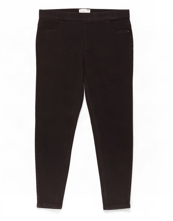 Marks & Spencer Jean court jegging pour femme UK 16 Large W34 L24 Coton noir