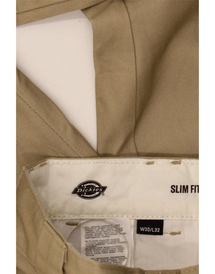 Dickies Pantalon Chino Coupe Slim Homme W30 L32 Beige Polyester