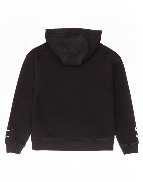 Nike Pull à capuche graphique pour homme Petit coton noir