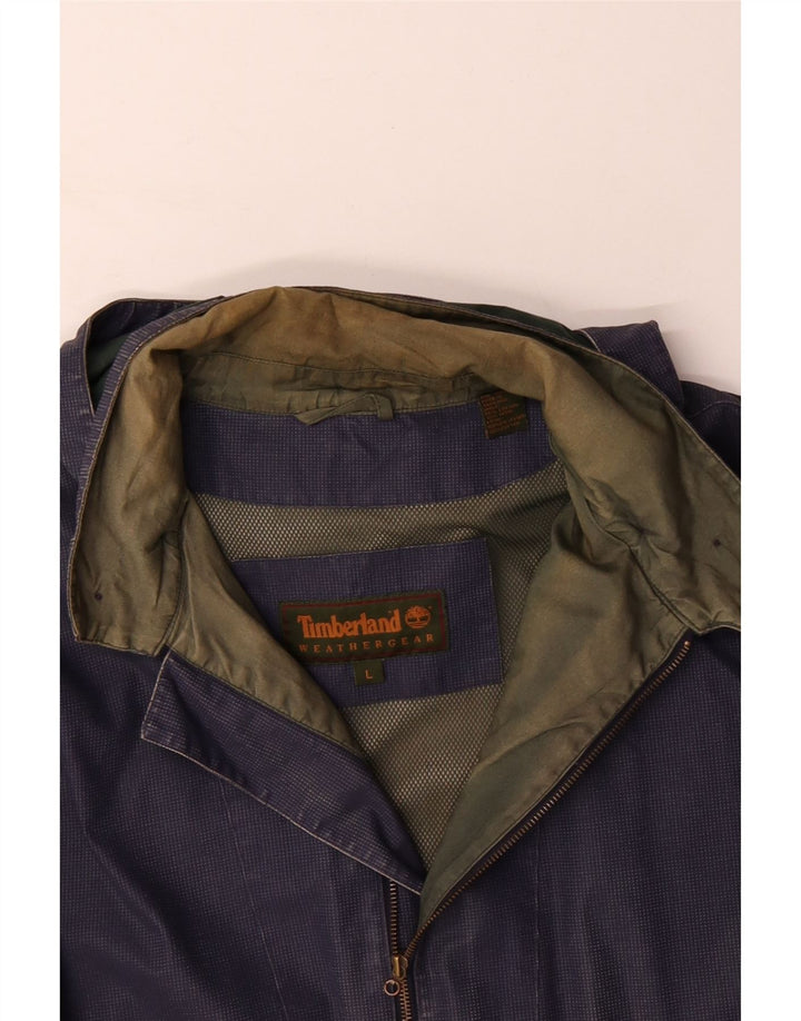 TIMBERLAND Veste de pluie à capuche Weathergear pour homme UK 40 Large Bleu marine