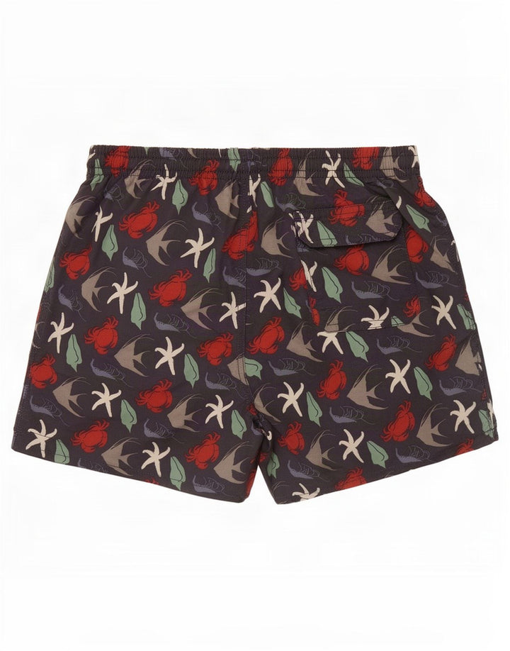 Scout Short de Bain à Motif Abstrait pour Homme en Polyamide Bleu Marine Moyen