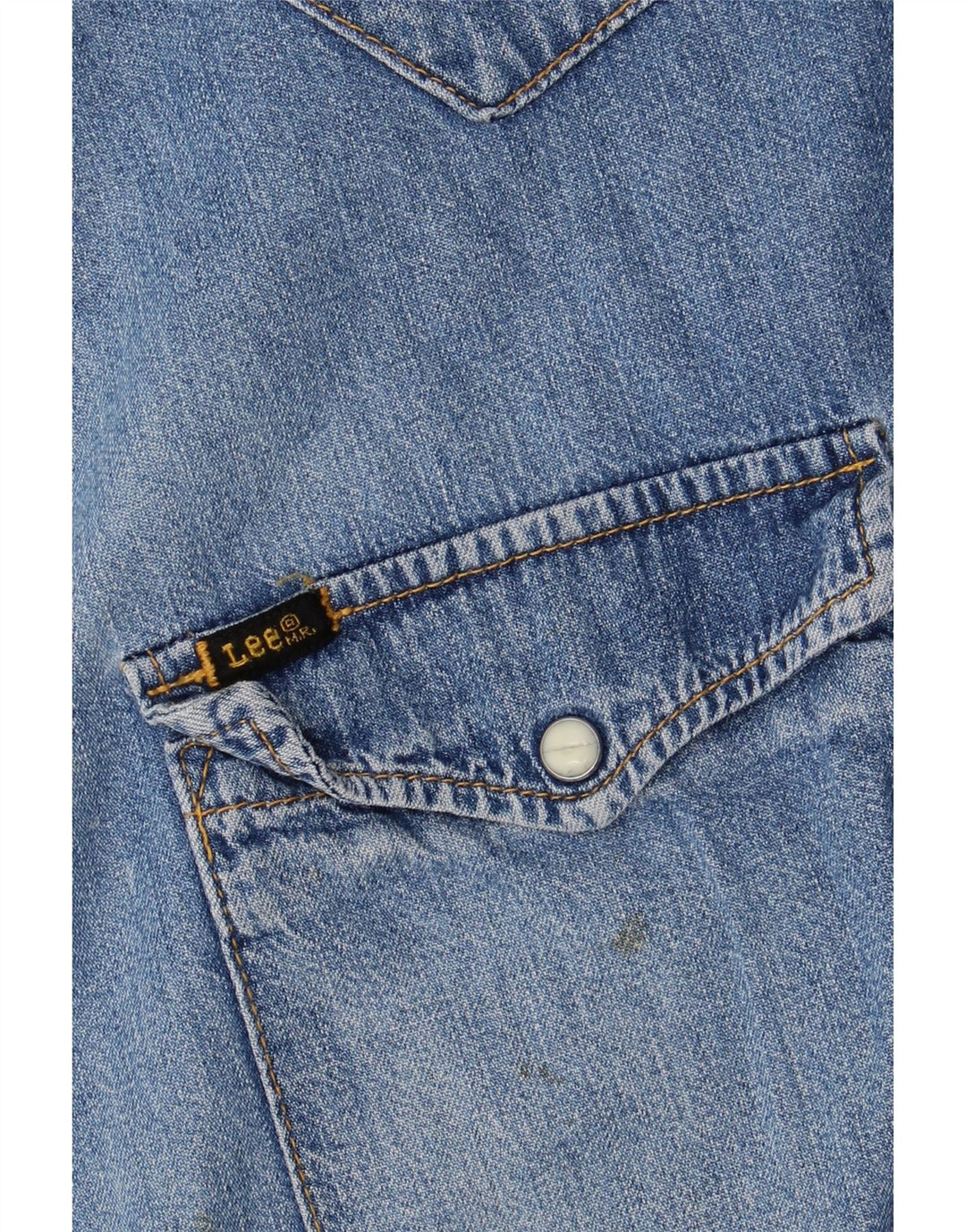Lee Chemise en Jean XL Bleu Coton Homme
