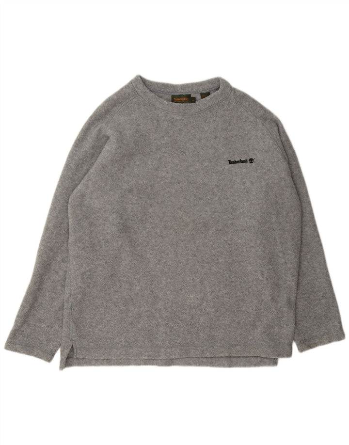 Timberland Pull Polaire Homme Large Gris Moucheté Polyester