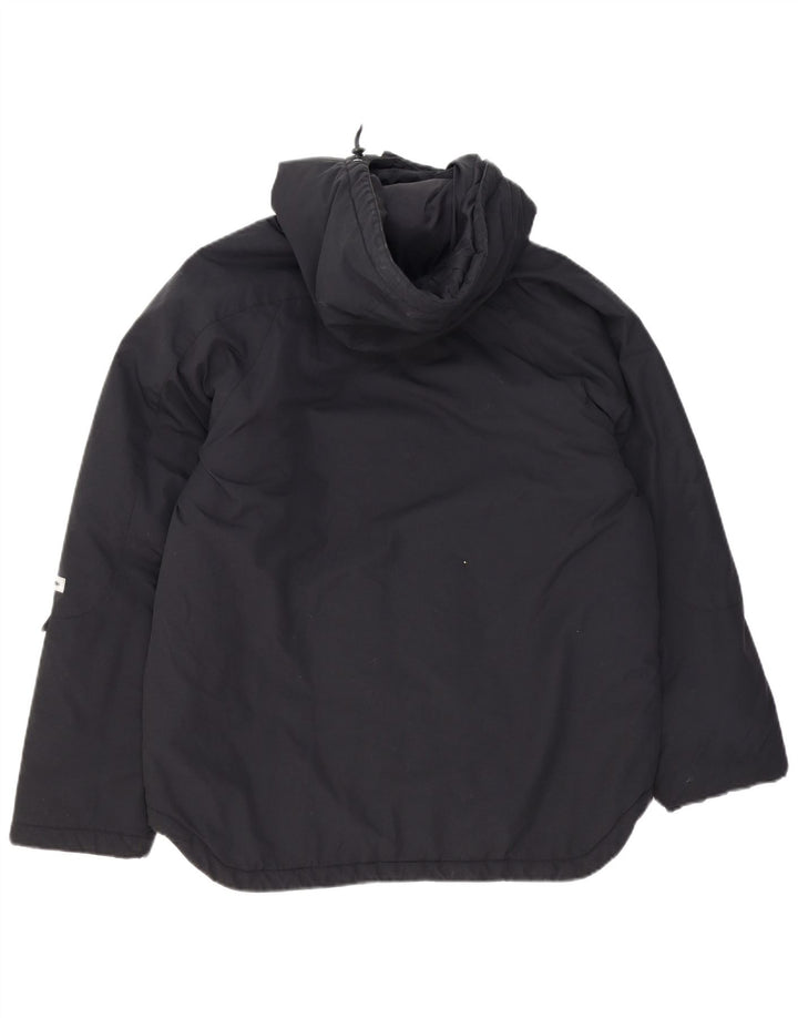 Champion Veste matelassée à capuche pour femme UK 16 Large Noir Polyester