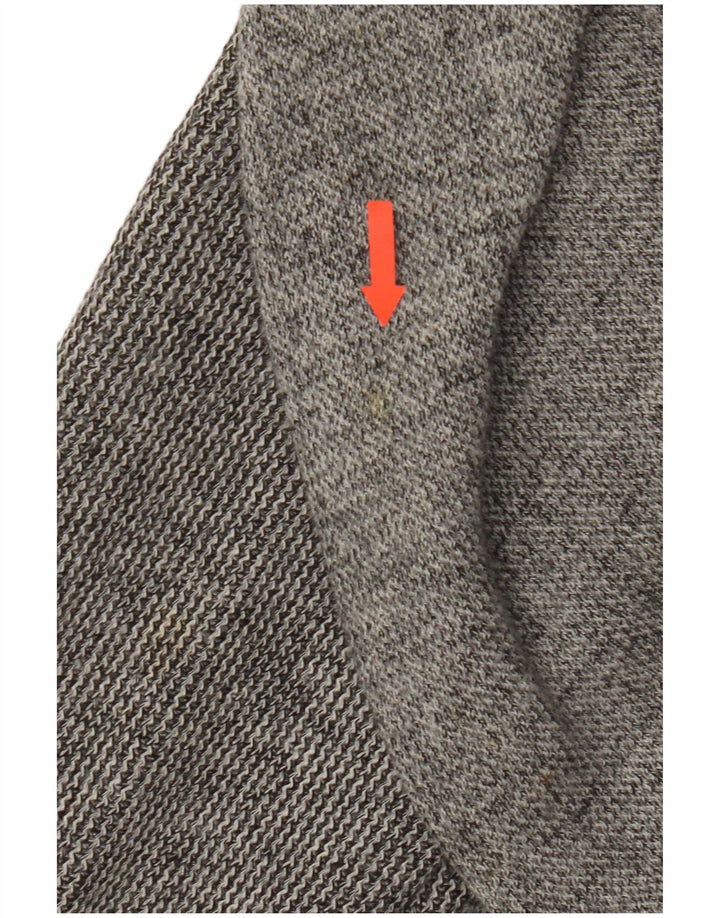 Luisa Spagnoli Veste blazer à 2 boutons pour femme UK 14 Grande laine vierge grise