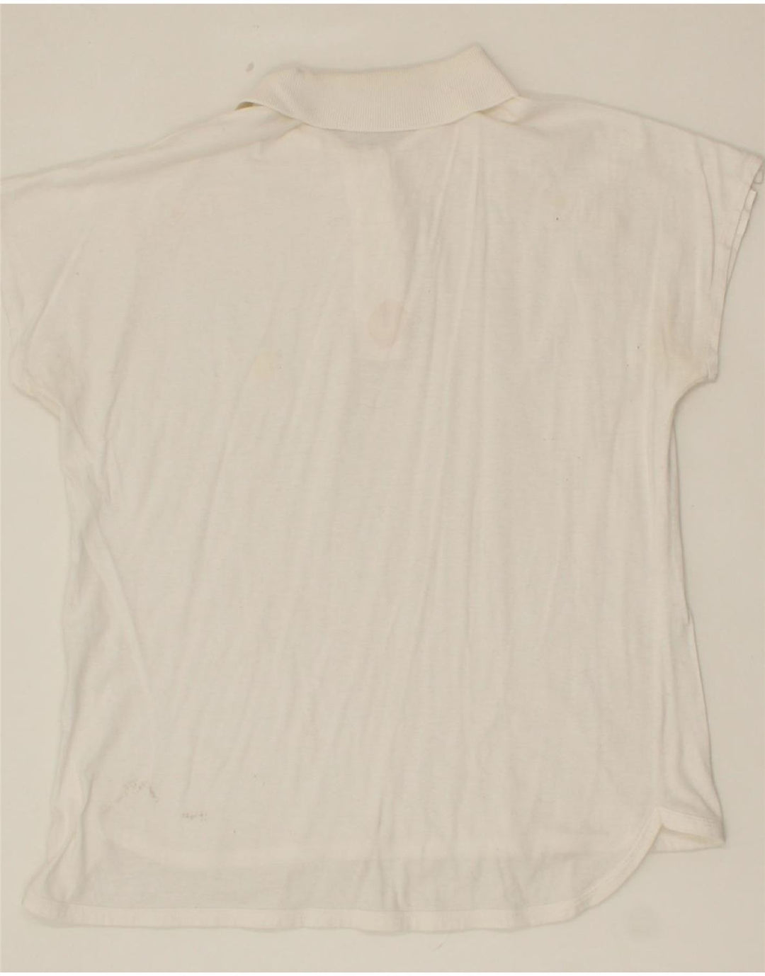 SERGIO TACCHINI Womens Polo Shirt IT 42 Medium White Cotton Vintage Sergio Tacchini and Second-Hand Sergio Tacchini from Messina Hembry 