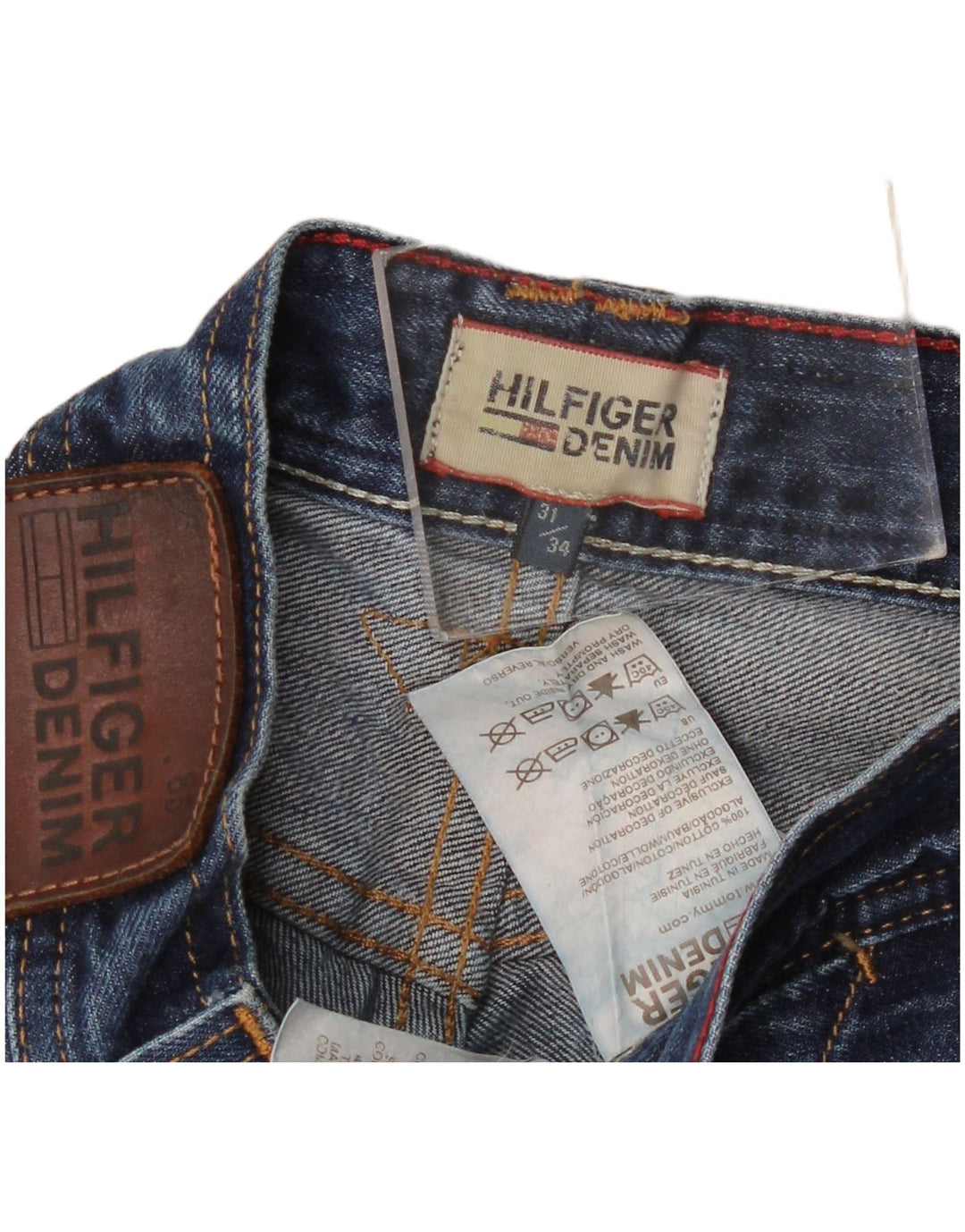 Tommy Hilfiger Jean droit homme W31 L34 bleu coton