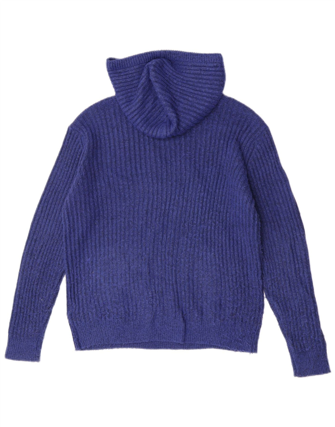 Marks & Spencer Pull à capuche pour femme UK 14 Bleu moyen moucheté
