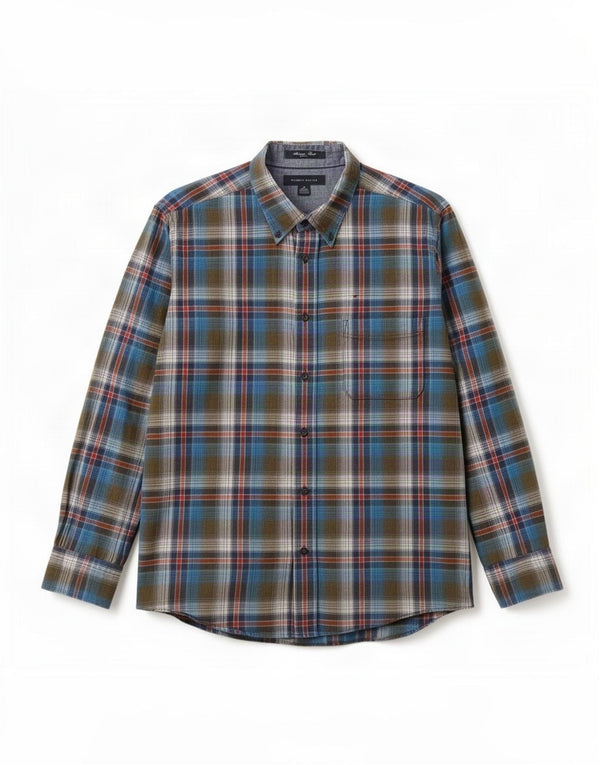 Tommy Hilfiger Chemise Homme Medium Multicolore Plaid