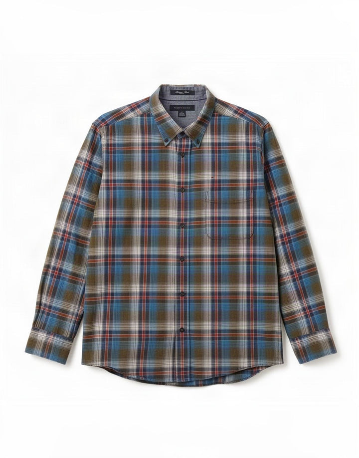 Tommy Hilfiger Chemise Homme Medium Multicolore Plaid