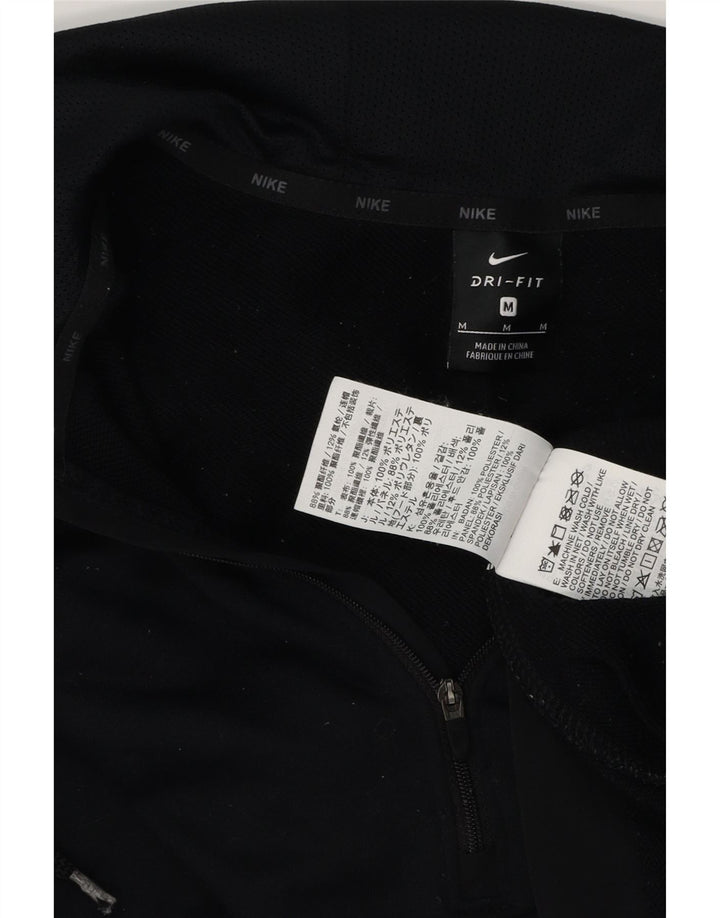 Nike Pull à capuche graphique avec col zippé pour homme Bleu marine moyen Polyester