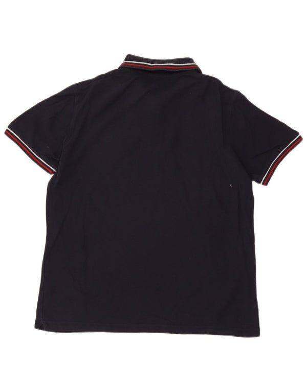 Lotto Polo Homme Bleu Marine Moyen Coton