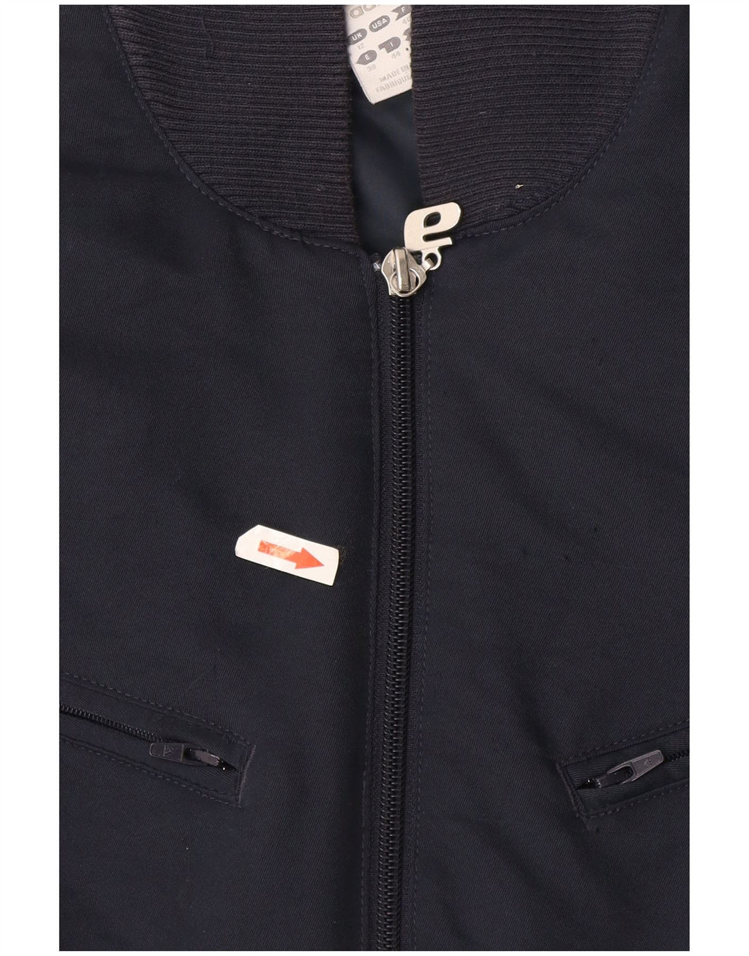 Adidas Veste bomber graphique pour femme UK 12 Bleu marine moyen Polyester