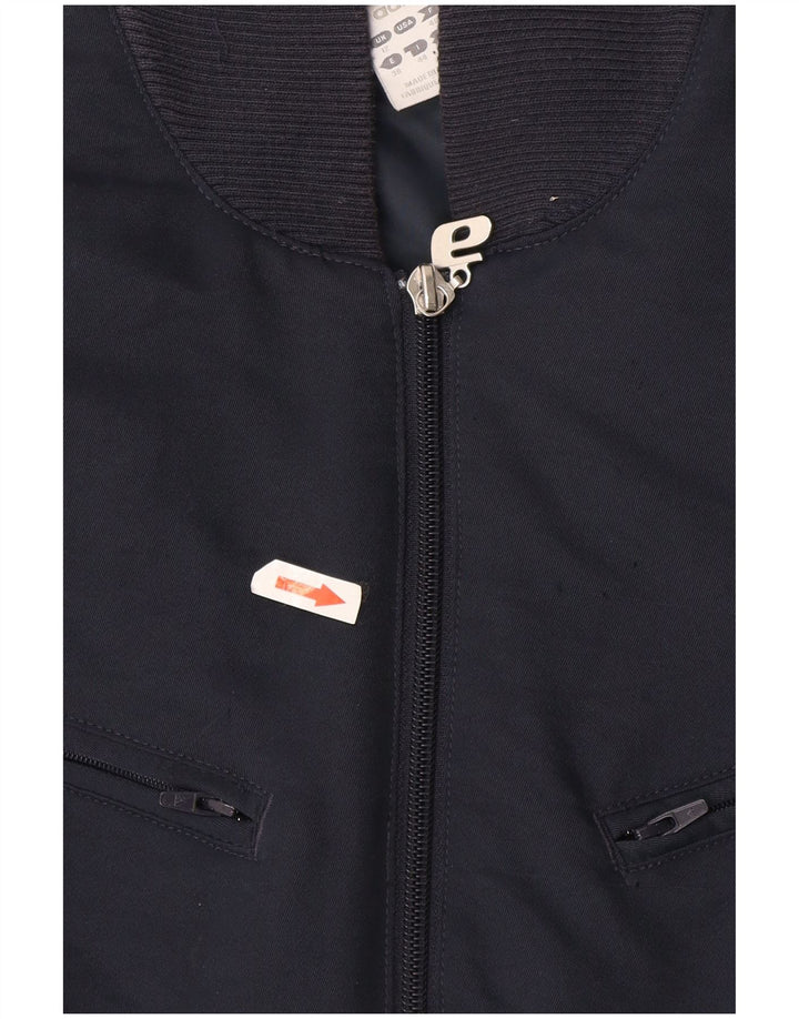 Adidas Veste bomber graphique pour femme UK 12 Bleu marine moyen Polyester