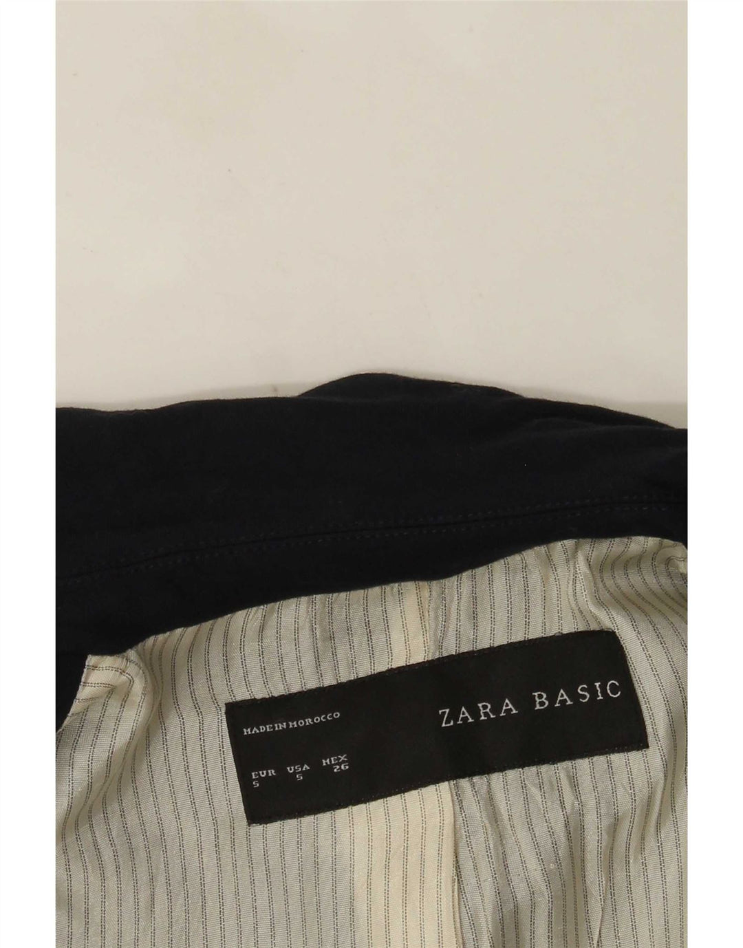 Zara Femme 1 Bouton Blazer Veste UK 10 Petit Bleu Marine