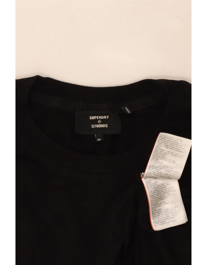 SUPERDRY T-Shirt Homme Noir Moyen Coton