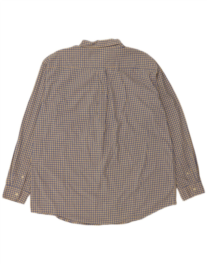 J. CREW Chemise Homme XL Jaune Carreaux Coton