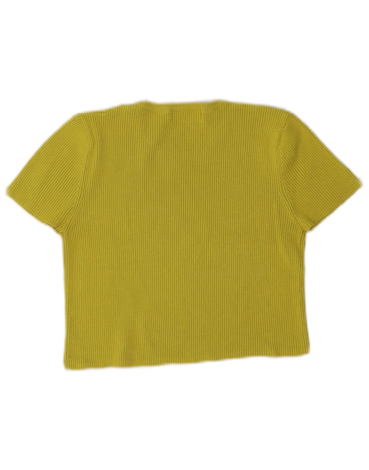 Zara Femme Crop Top UK 8 Petit Vert