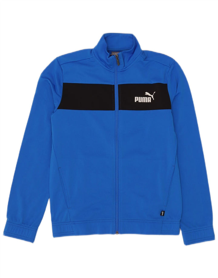 Puma Veste de Survêtement Garçon 13-14 ans Bleu Colorblock Polyester
