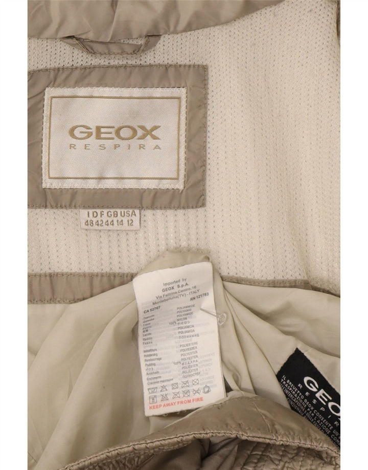 Geox Veste matelassée Respira pour femme UK 14 Large Gris Polyamide