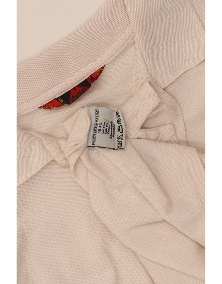 Kappa Polo Homme Beige Moyen Coton