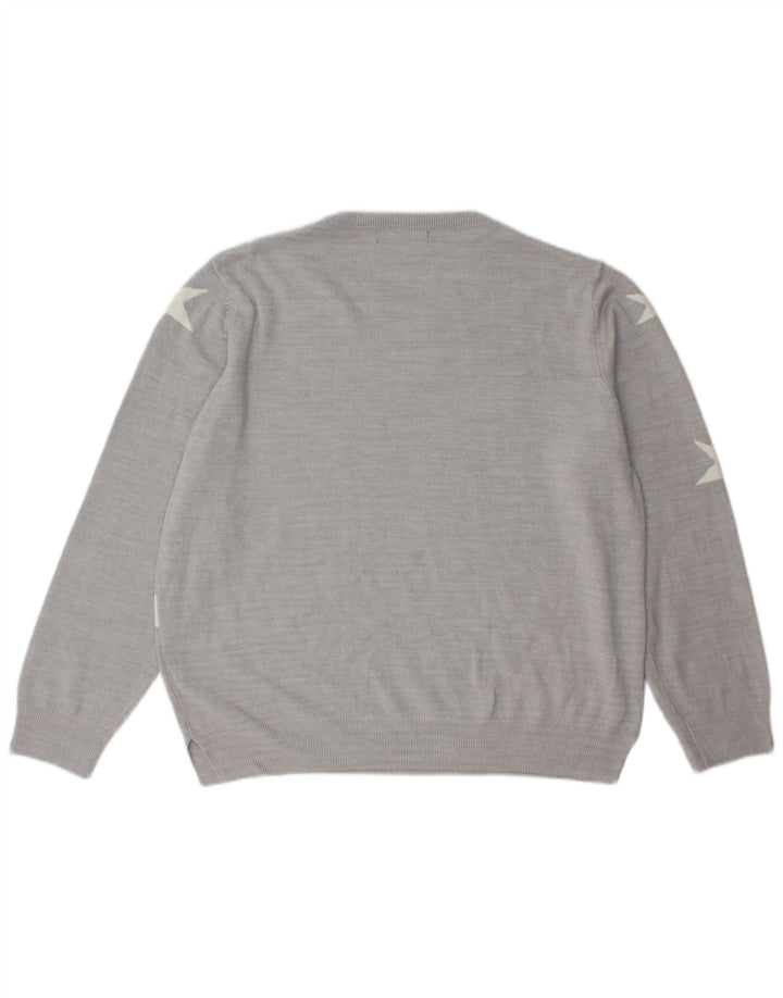 Marks & Spencer Pull à col rond pour femme UK 16 Large Gris