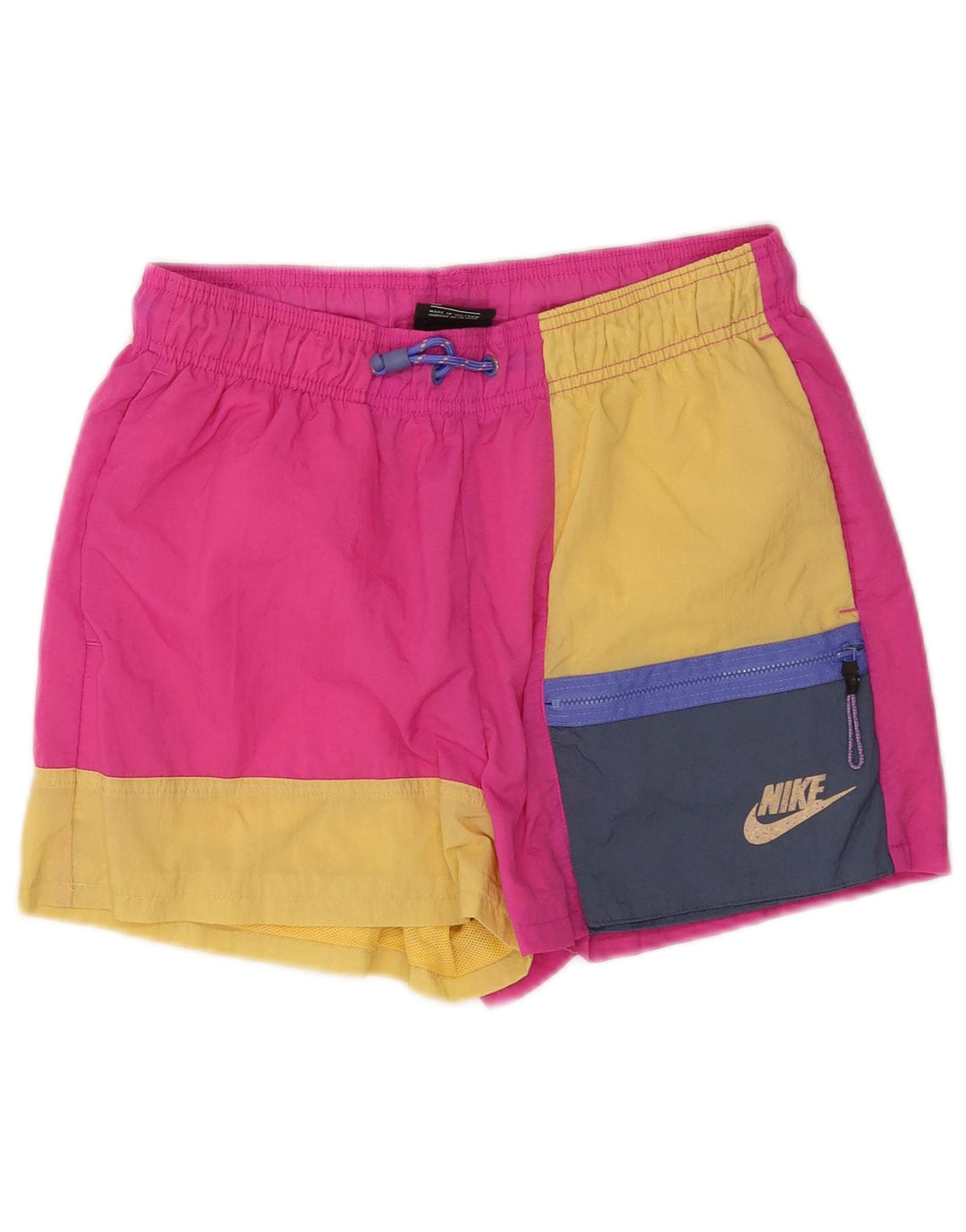 Nike Short de sport en nylon color block rose moyen |