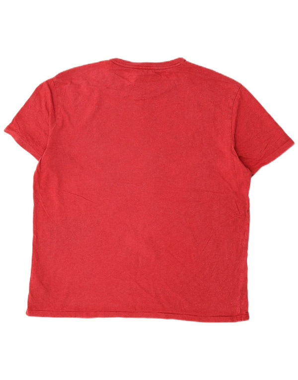 Polo Ralph Lauren T-Shirt Homme Haut Large Rouge Coton