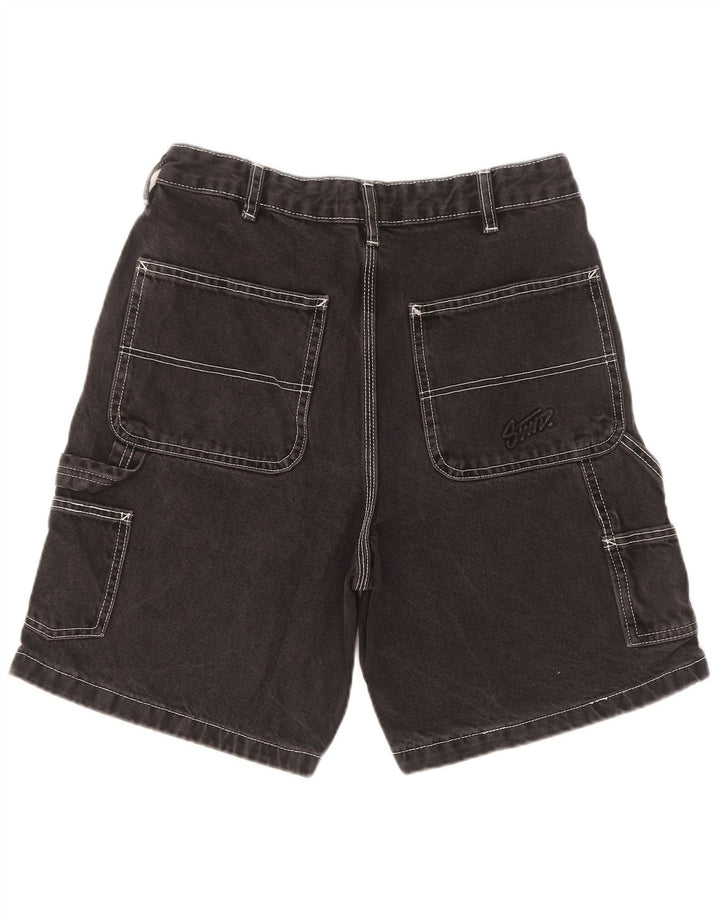 Pull & Bear Short Cargo STWD Homme EU 36 Petit W29 Coton Noir