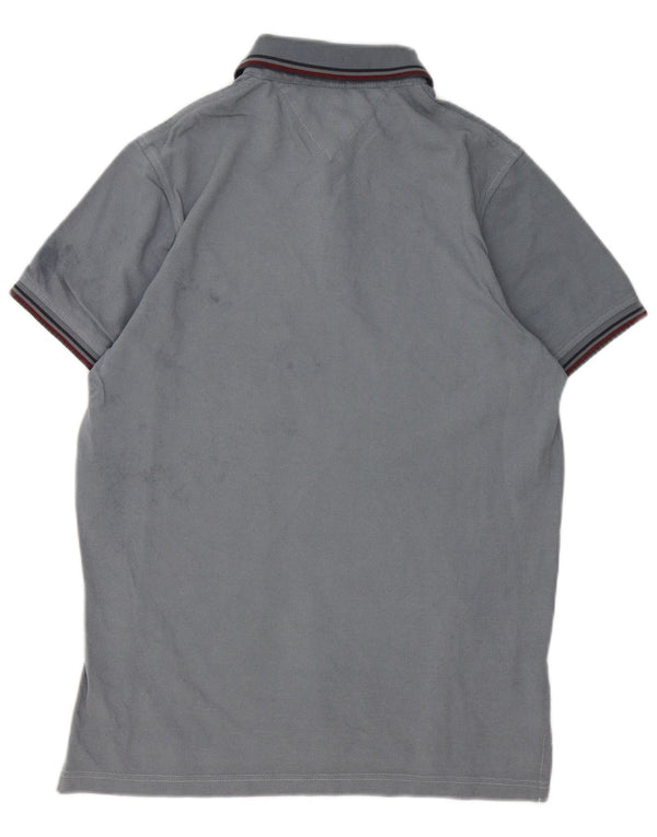 Tommy Hilfiger Polo slim fit pour homme à rayures grises