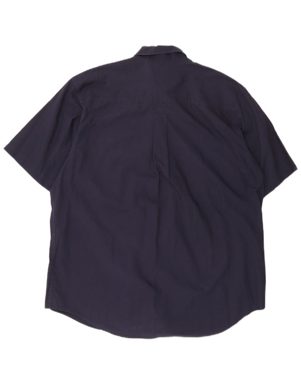 TIMBERLAND Chemise à Manches Courtes Homme 2XL Bleu Marine Coton