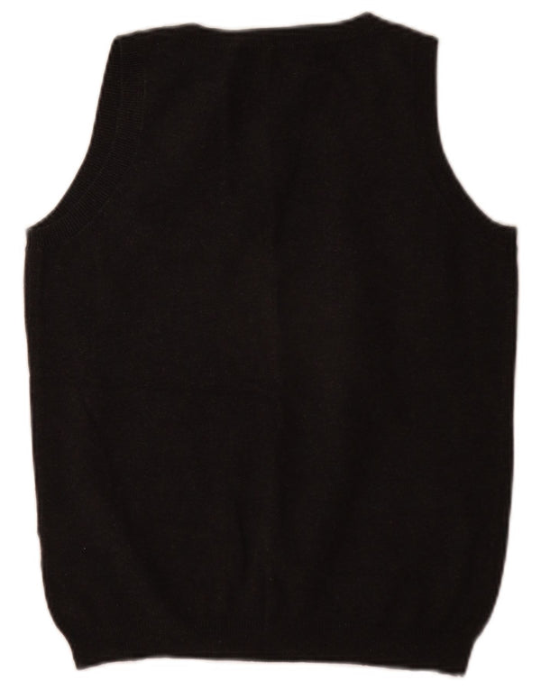 Zara Womens Vest Tank Top UK 14 Large Gris Coton